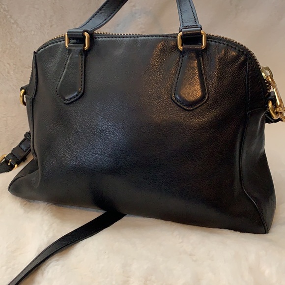 Marc Jacobs MBMJ black leather zippered crossbody purse handbag - Picture 5 of 12